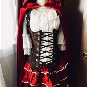 Steampunk little red riding hood costume